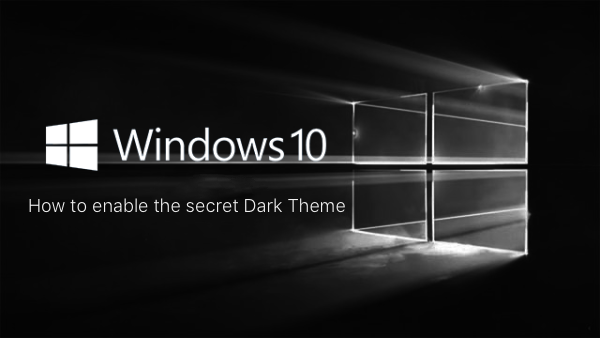 windows 10 dark mode theme